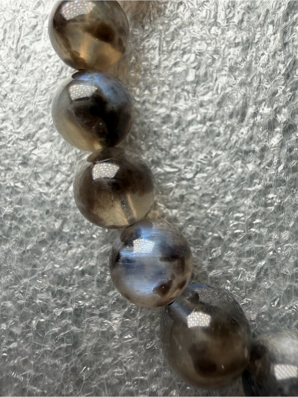 Flashy RARE 10MM Finland Leopard Labradorite Natural Crystal Bracelet